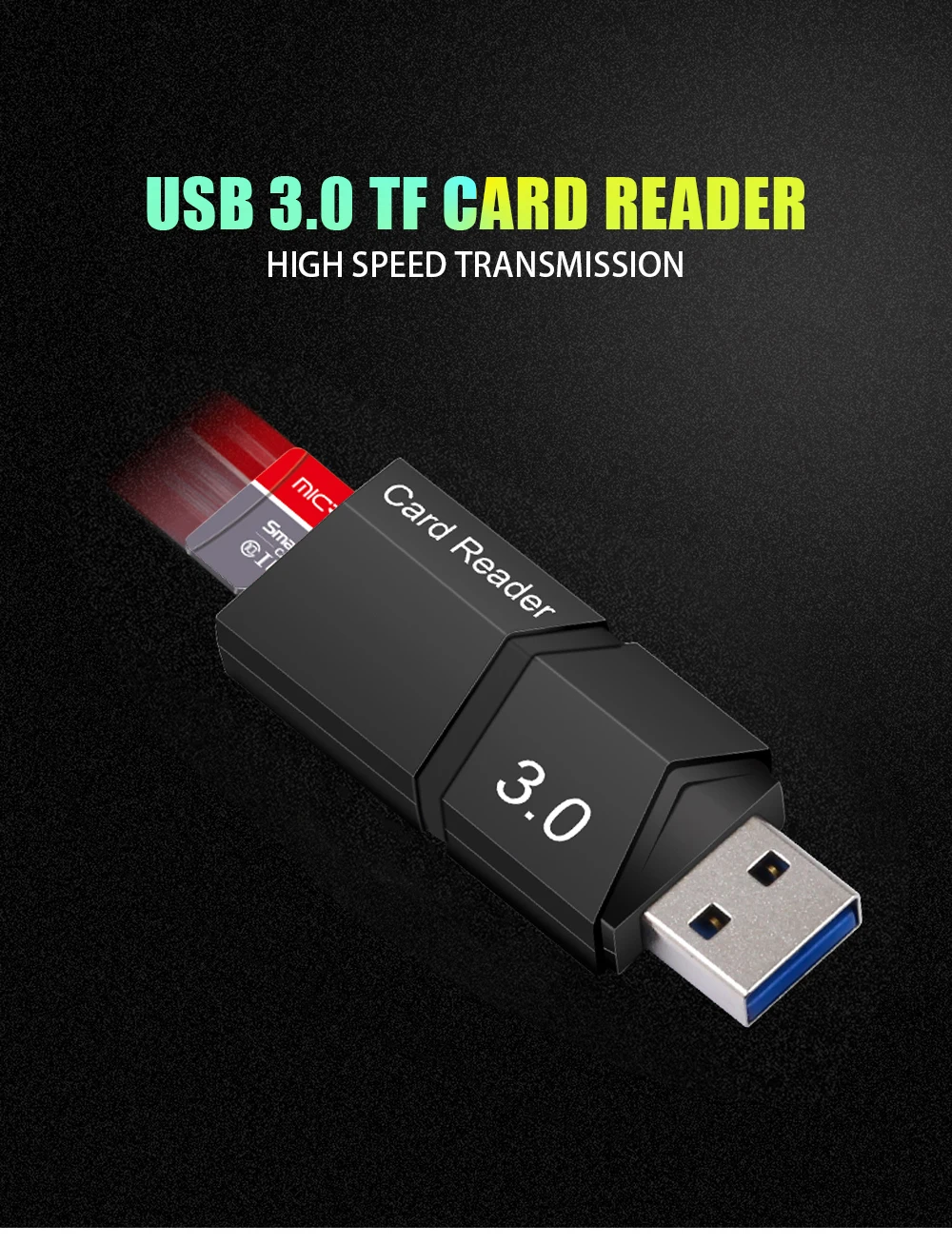 High speed USB 3.0 micro sd card reader micro sd mini TF card reader quality top usb3.0 Memory card card reader